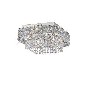 Edison Crystal Ceiling Lights Diyas Flush Crystal Fittings Edison Crystal Ceiling Lights Diyas Flush Crystal Fittings